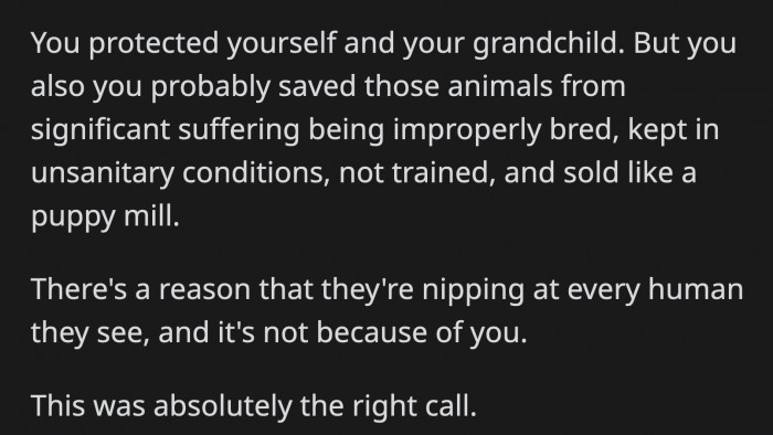 ... she had a legitimate reason whatever happened after that was all on the negligent neighbors.