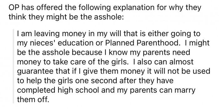 OP thinks she might be the a-hole for the following reason: