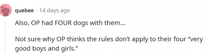 Redditors were not kind to OP, even though the vast majority of them are dog lovers: