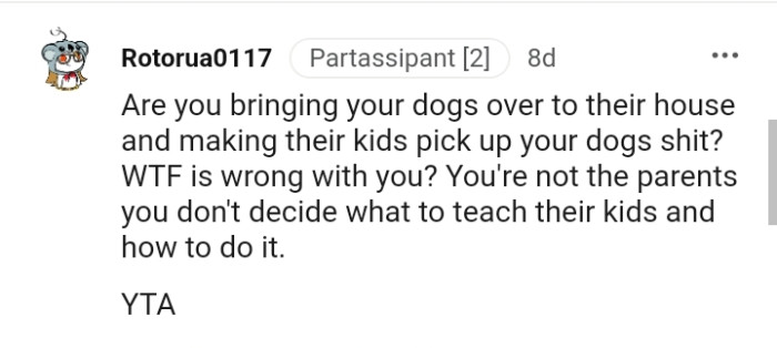 The OP doesn't get to decide what to teach their kids and how to do it