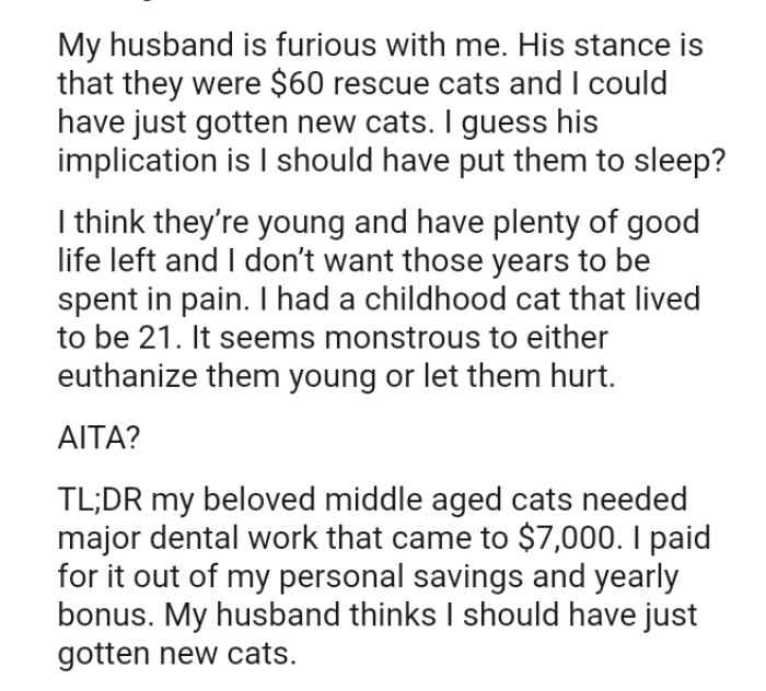 The OP thinks they are young and have plenty of good life left