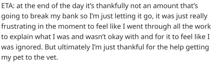 OP shared additional info: