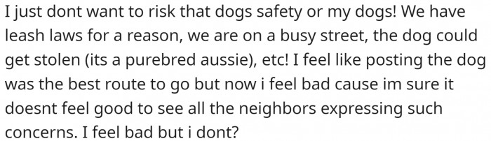 OP doesn't want to risk the safety of her or other dogs.