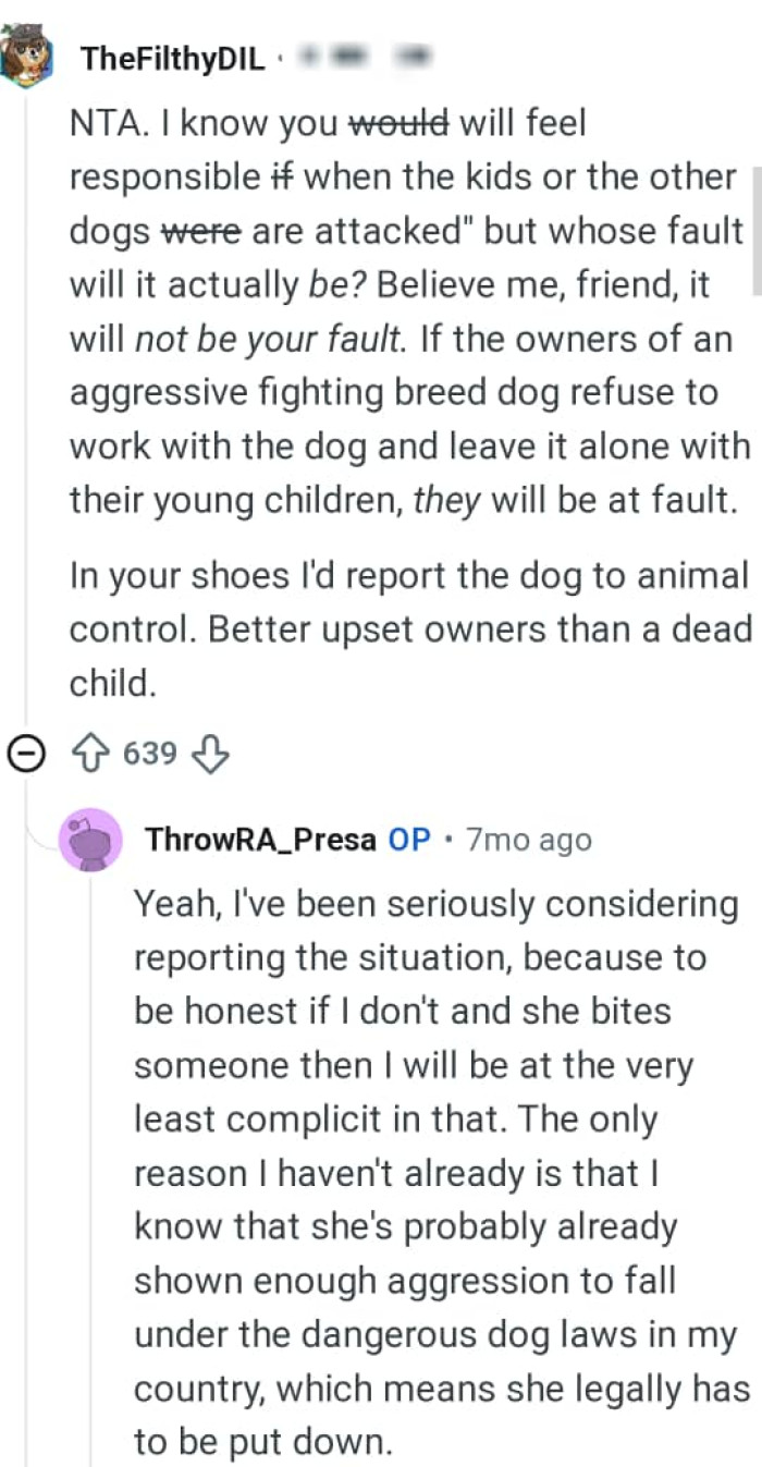 The OP is considering reporting the situation