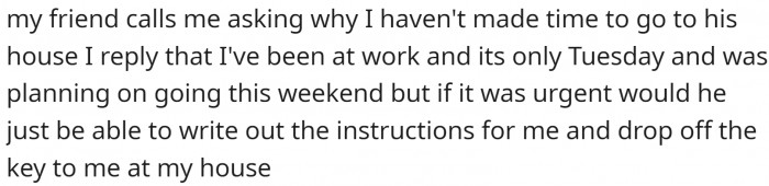 This friend got really annoying.