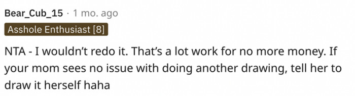 Tell Your Mom to Draw It Herself