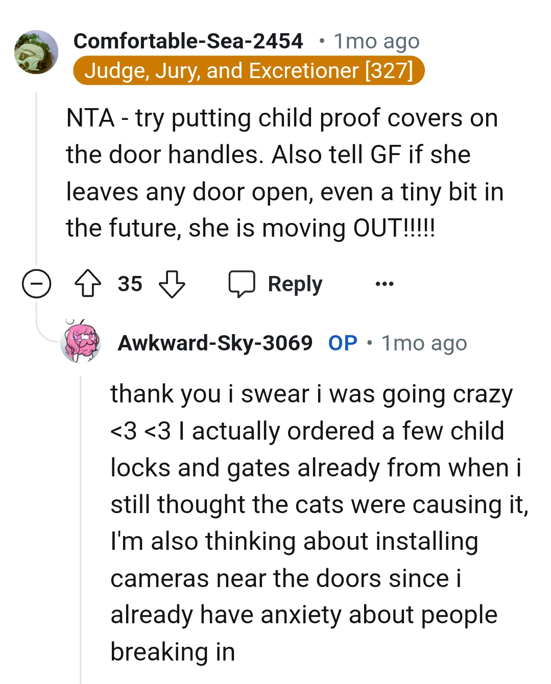 The OP was going crazy