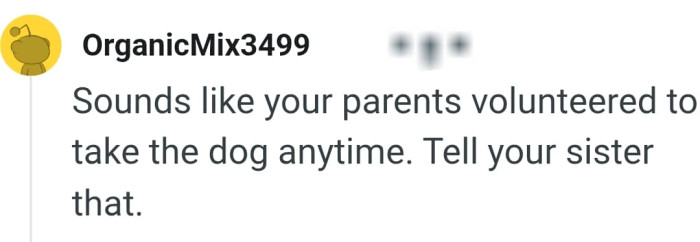 The parents can take over