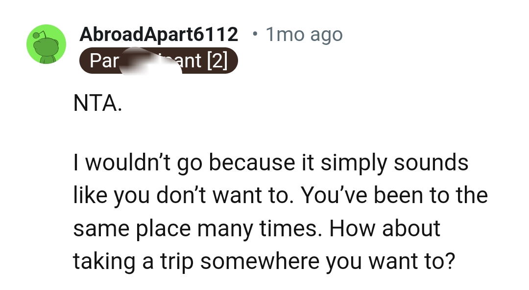The OP has been to the same place