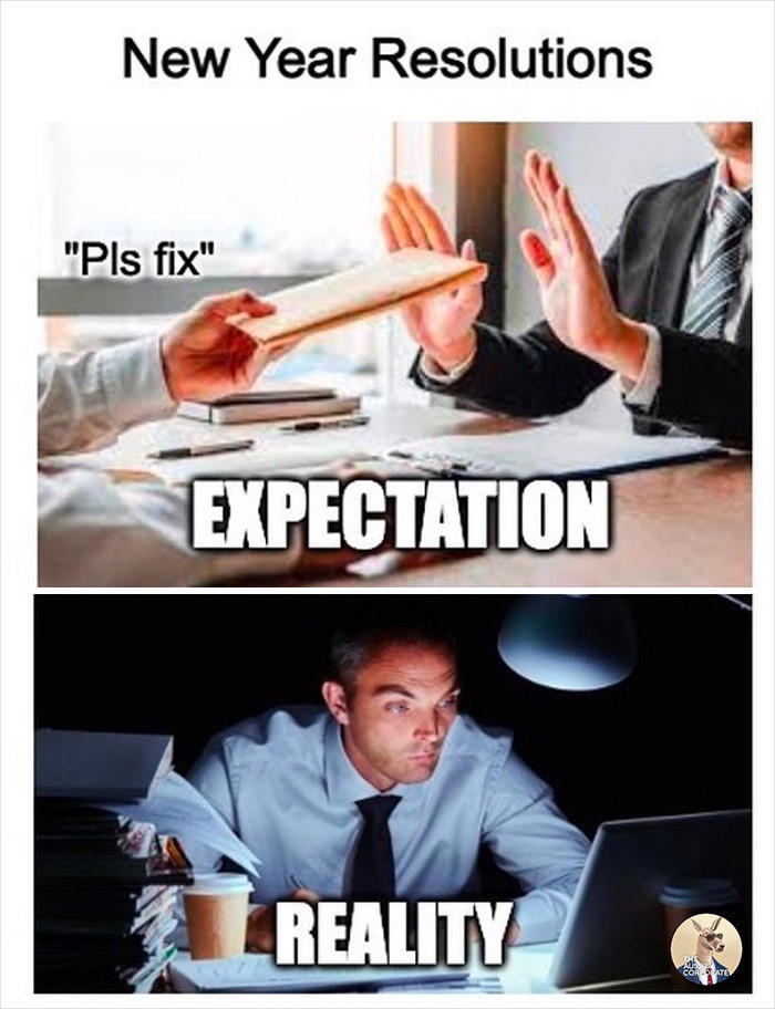 23. The expectations versus the reality