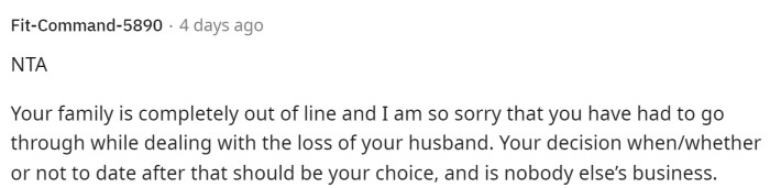 Her family is definitely completely out of line and they are truly crazy to think that is the way to having a good family or that's the best benefit to her kids.