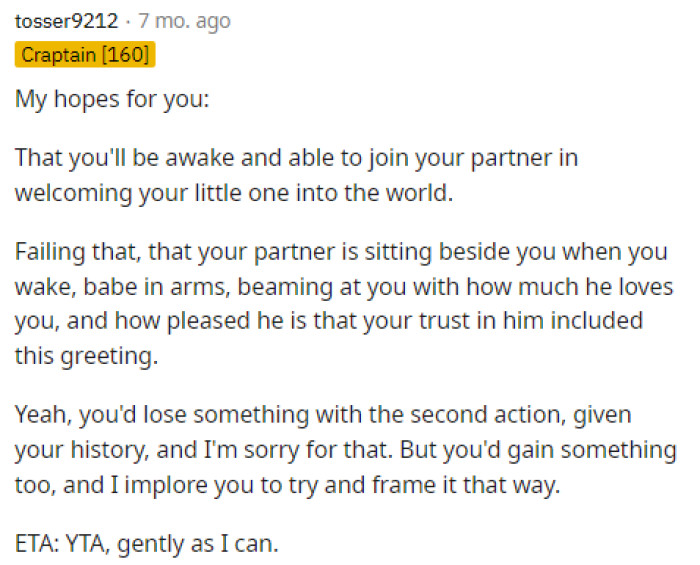 Some people came and just gave a lot of encouragement to OP and in her situation that she's going through so things will work out best.