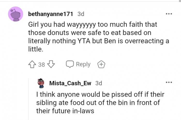 Ben is over reacting a little