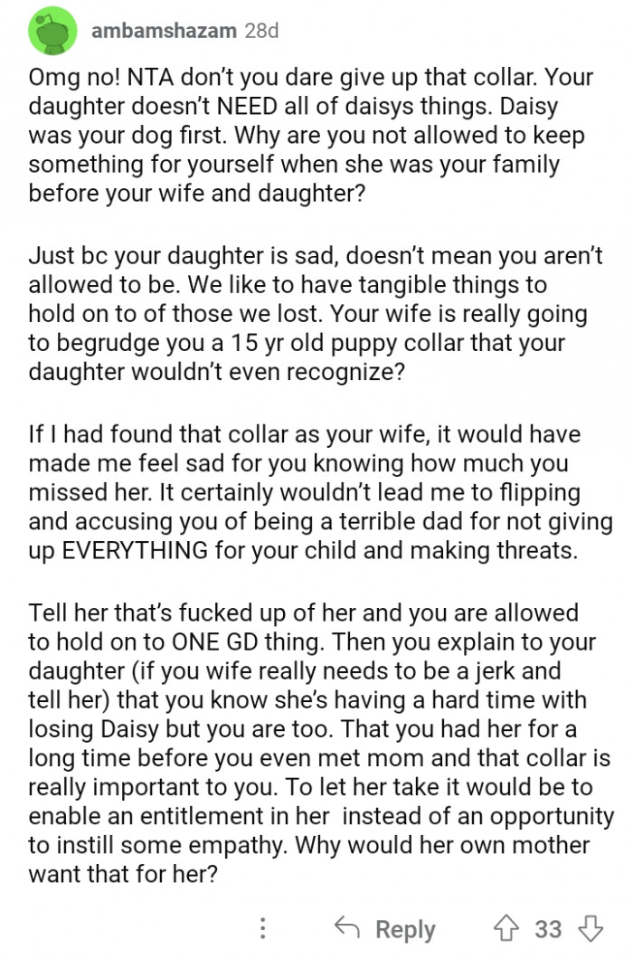 #4 Don't you dare give up that collar!