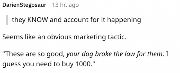 It clearly seems like an obvious marketing tactic