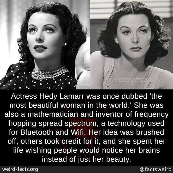 3. Hedy Lamarr was as smart as she was beautiful
