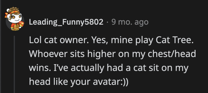 12. They scratch their owner to mark their spot