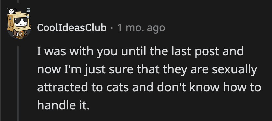 Classic projection right there.