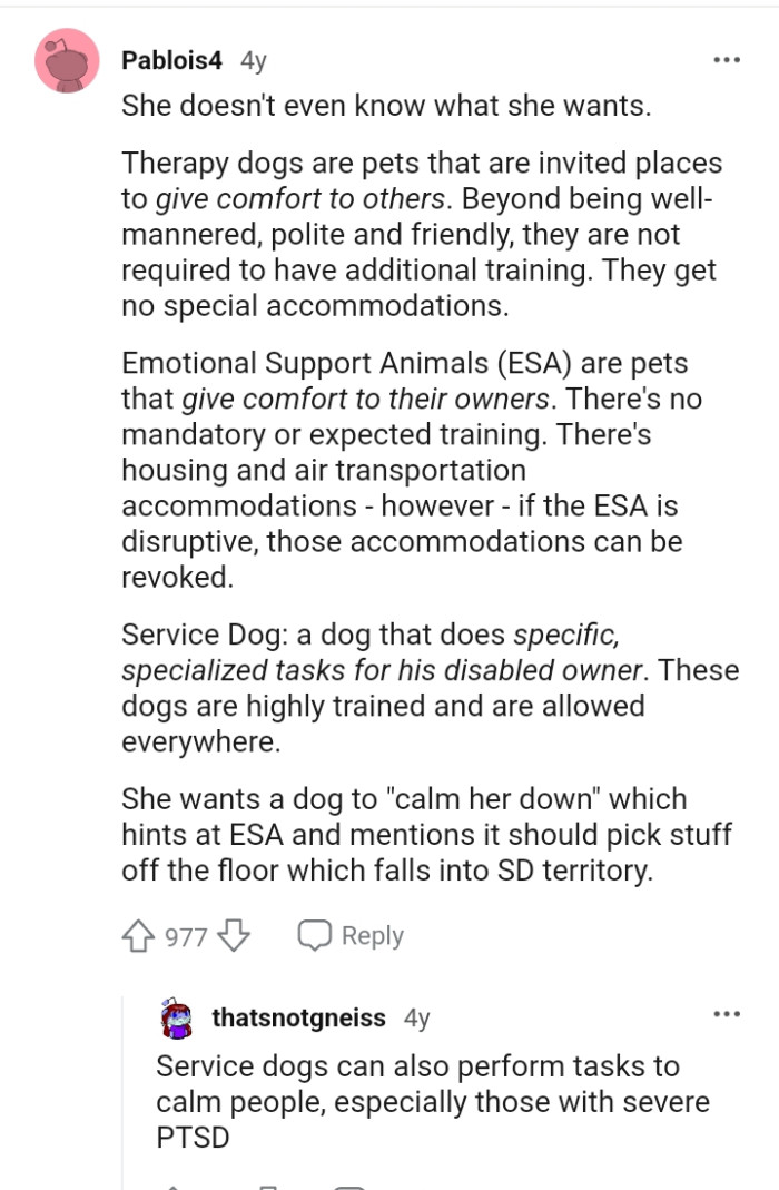 This Redditor takes their time to define different dogs