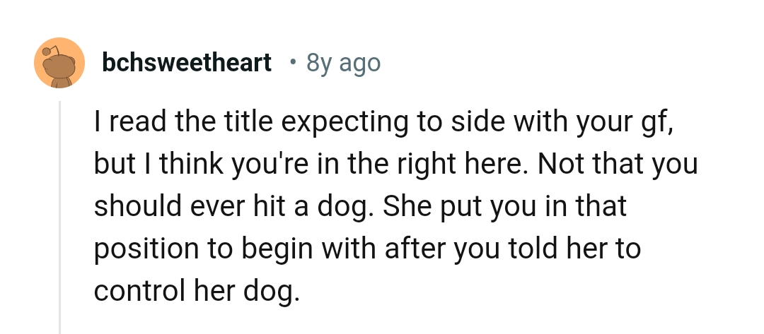 She put the OP in that position