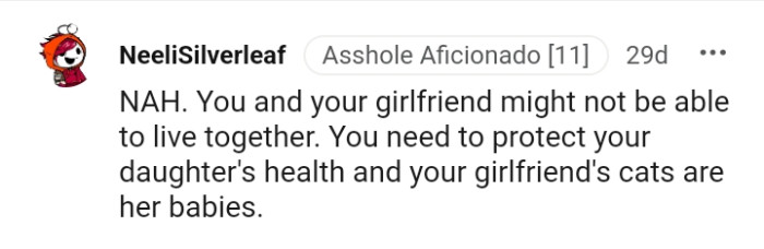 You need to protect your daughter's health