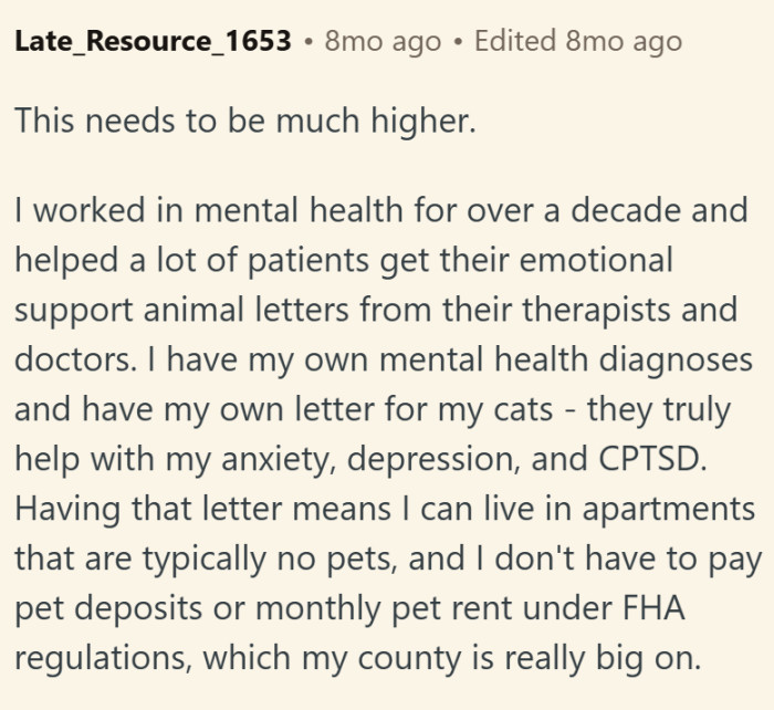This Redditor has experience