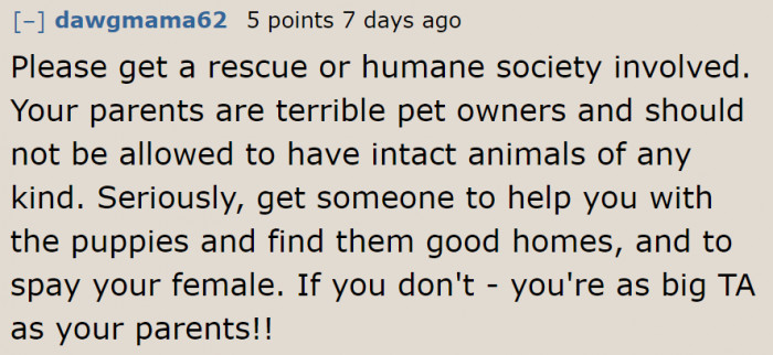 In this situation, the teenager definitely needs help.