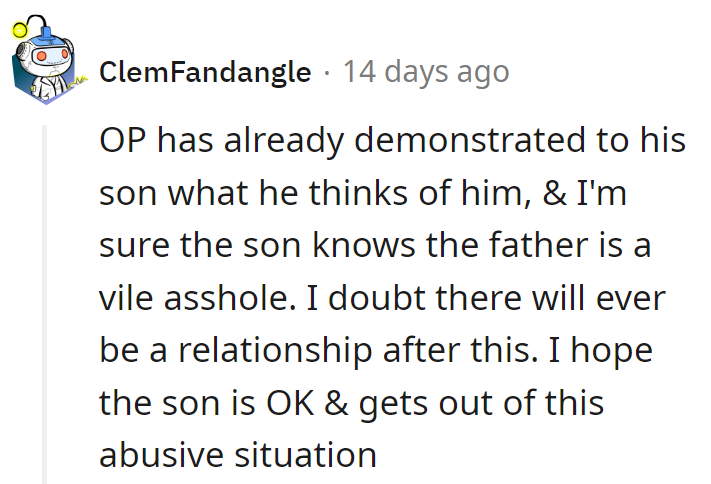 OP's colors shown, son sees villain.