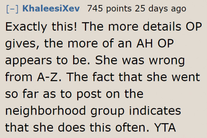 She was wrong from the very beginning.