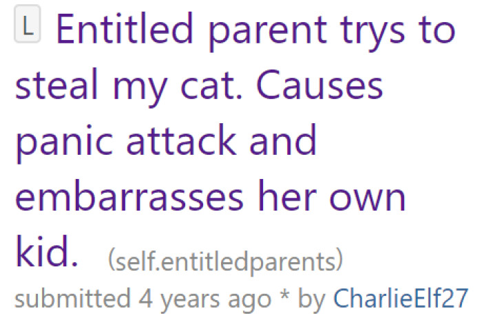 OP shares a horrible experience with an entitled mother.