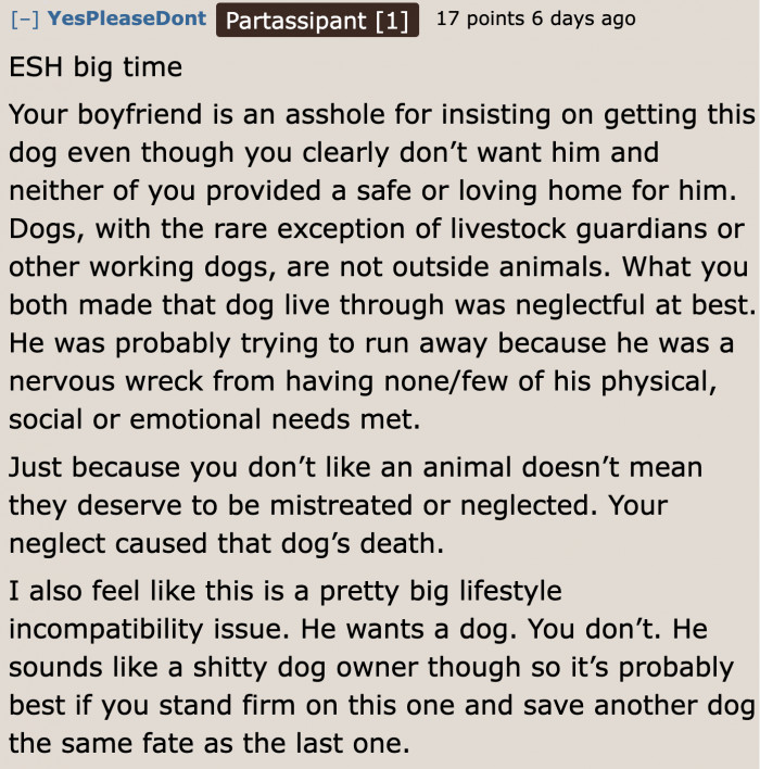 Their lifestyles are incompatible.