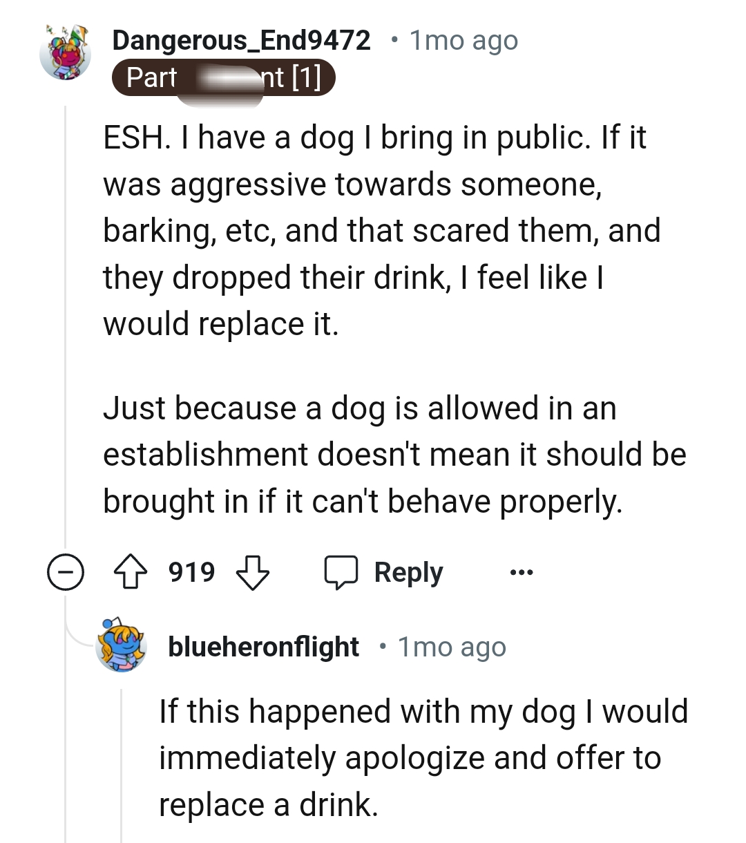 It should be brought in if it cannot properly behave