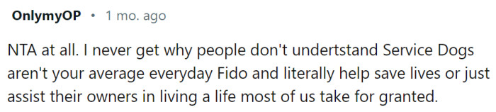 People don't understand the concept of