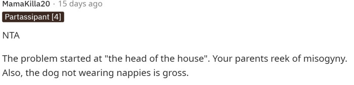 This comment hit the nail on the head because it's very clear that something is wrong with the way they think, and that's why it was surprising that she pushed back.