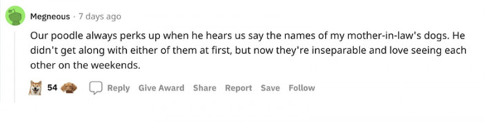 They love seeing each other on weekends