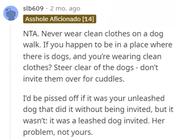 It's not like the dog wasn't invited.