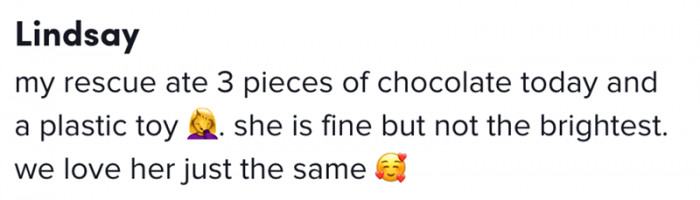 She is fine but not the brightest
