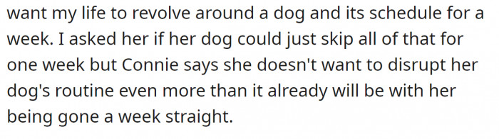 So she tried to reach a compromise with her friend, but unfortunately, it didn't go as she thought it would:
