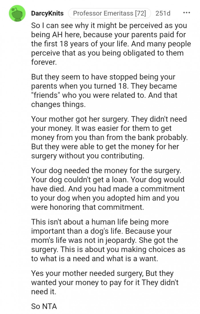 17. They didn't need your money