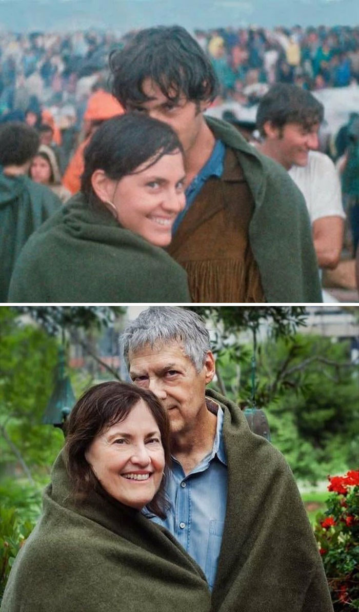 12. A Couple At Woodstock Only 48 Hours After They Met And The Same Couple 50 Years Later, Happily Still Together