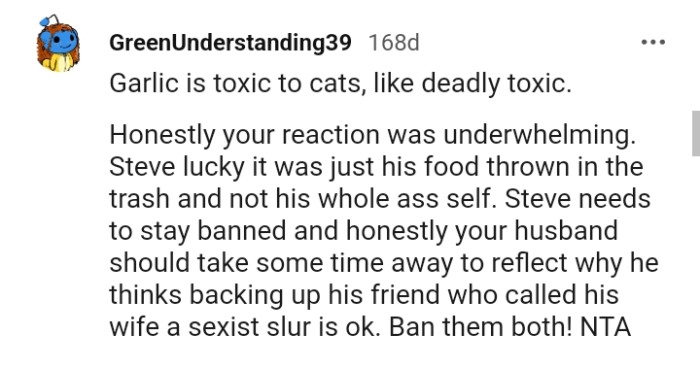 Garlic is toxic to cats
