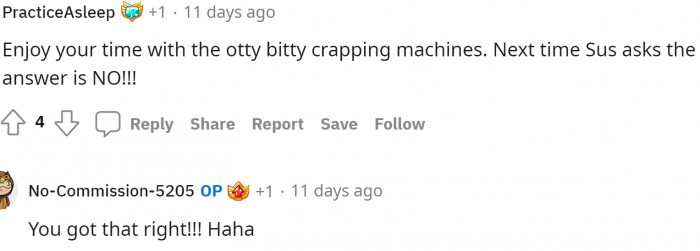 The answer will most definitely be no next time because I'm sure they gave him the ride of his life with their craziness.