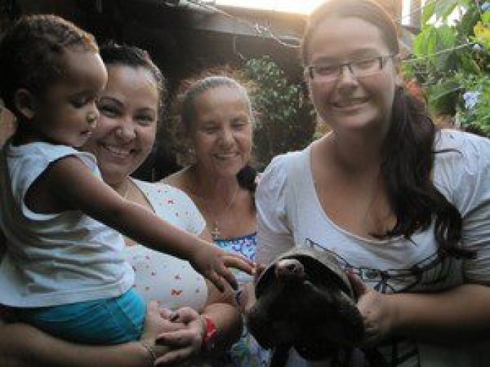 She is still alive and well. Only now she is called Manuel (because the family found out he is male)