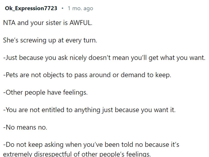 No means no, and it is about time this girl learns the lesson