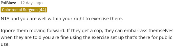 He's ultimately allowed to use the public park whenever and however he chooses. Those dog walkers don't own the park.