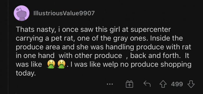 Some people apparently don't care about hygiene.