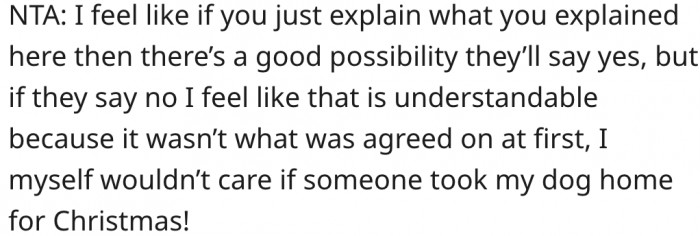 4. His client may be sympathetic if he explains the situation clearly.