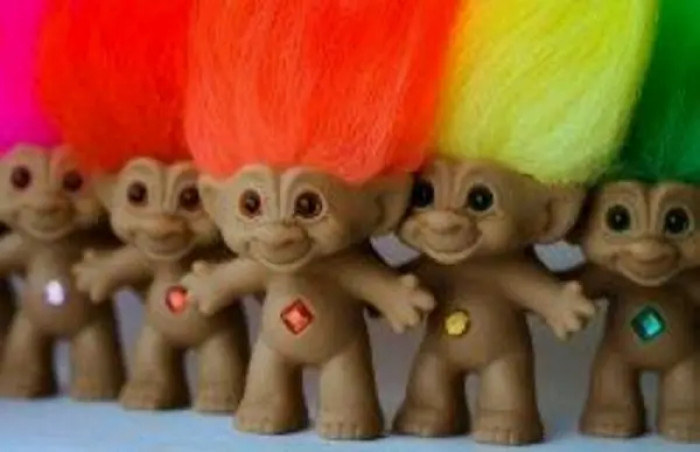 55. Troll dolls