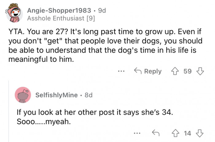 "It's long past time to grow up."