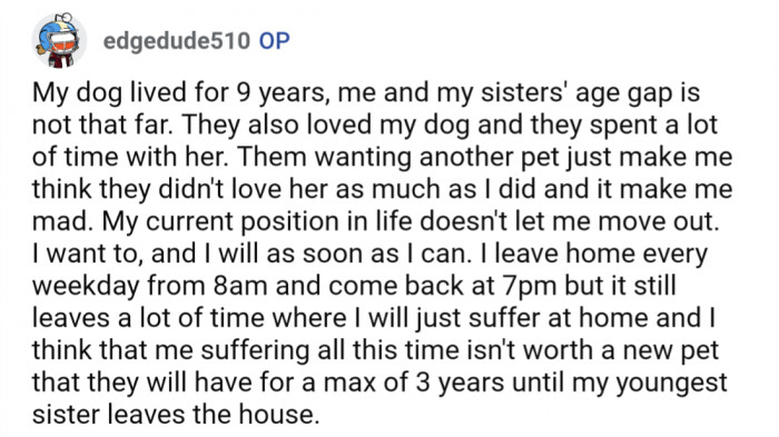 OP tried to defend himself, but really, it didn't help his case.